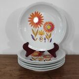Set of Vintage Sologne flat plates