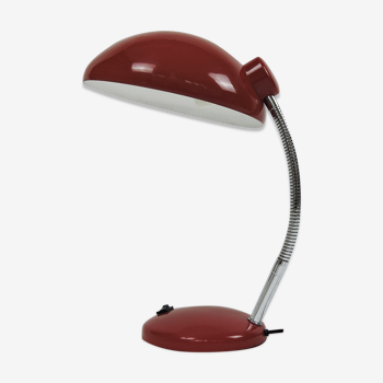 Lampe rouge réglable vintage bauhaus, années 1950