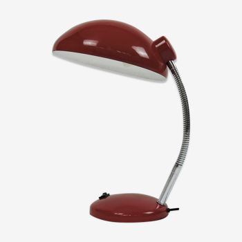 Vintage bauhaus adjustable red lamp, 1950