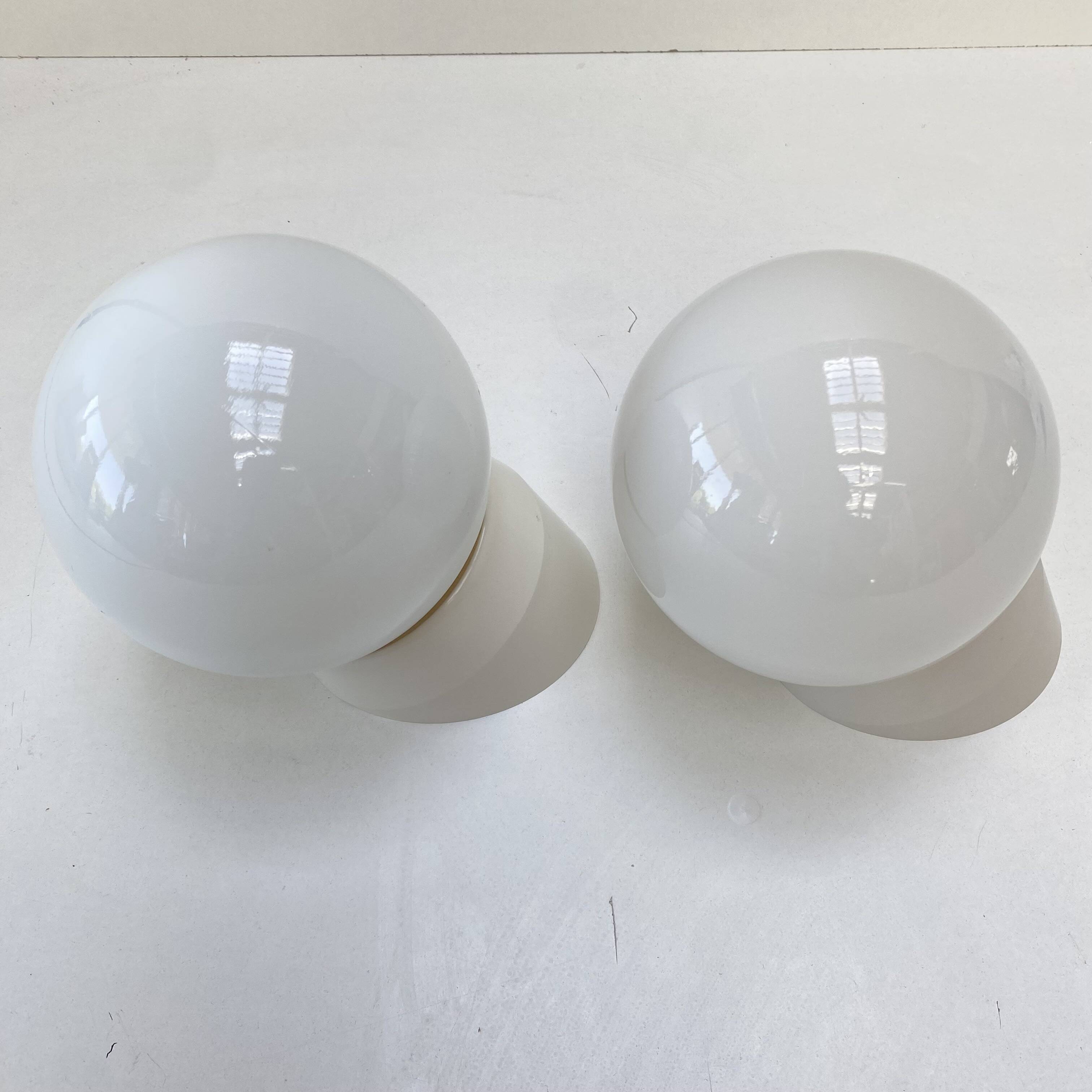 Pair of Bo Niko wall lights in Bauhaus style
