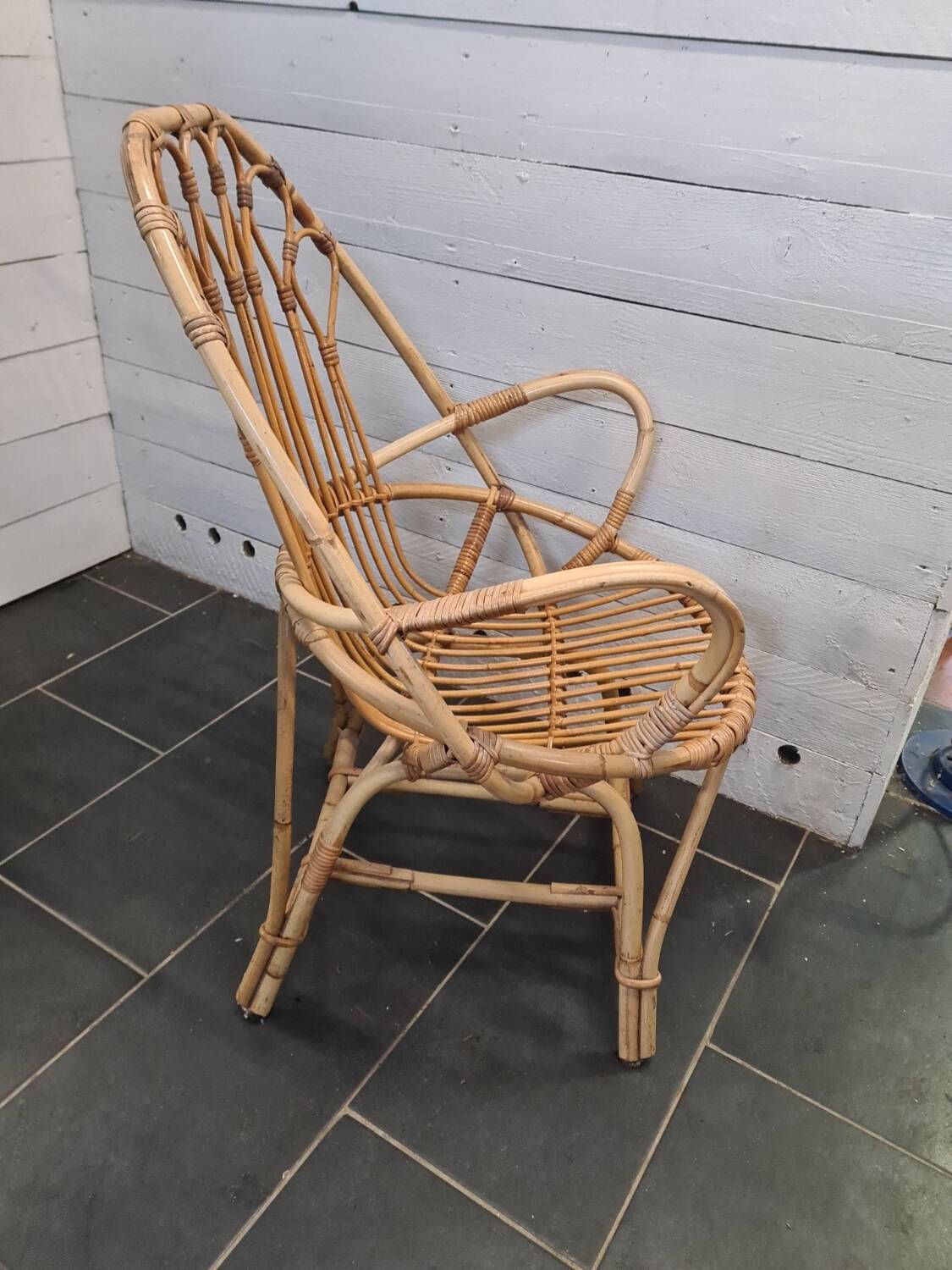 Rattan armchair
