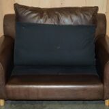 Large leather loveseat Terence Conran Chelsea