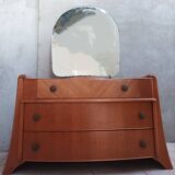 Austinsuite dressing table chest of drawers in Art Deco style oak 1960