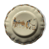 Earthenware plate “Enfants Richard” Sarreguemines