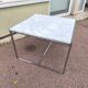 White marble and chrome coffee table, 1970