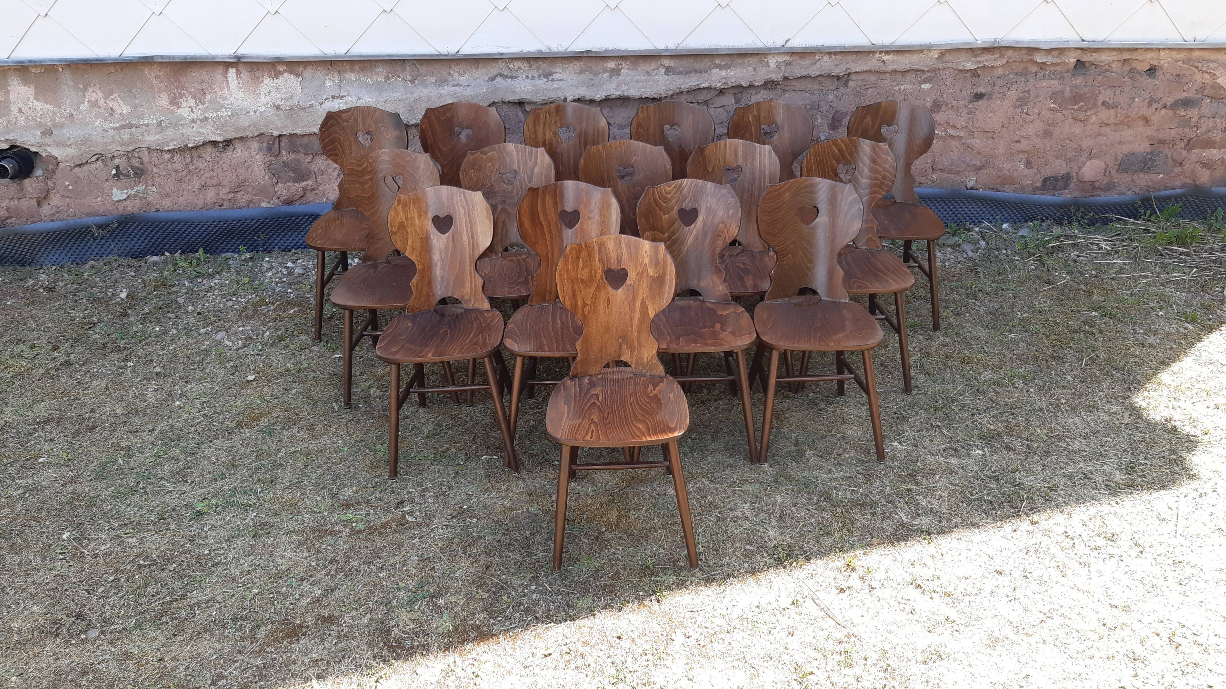 Set of 16 bistro chairs