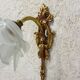 Glass paste flower applique