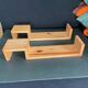 Pair wooden wall shelves 1970