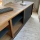 Two-sided counter sliding doors oak XXL 4m enfilade