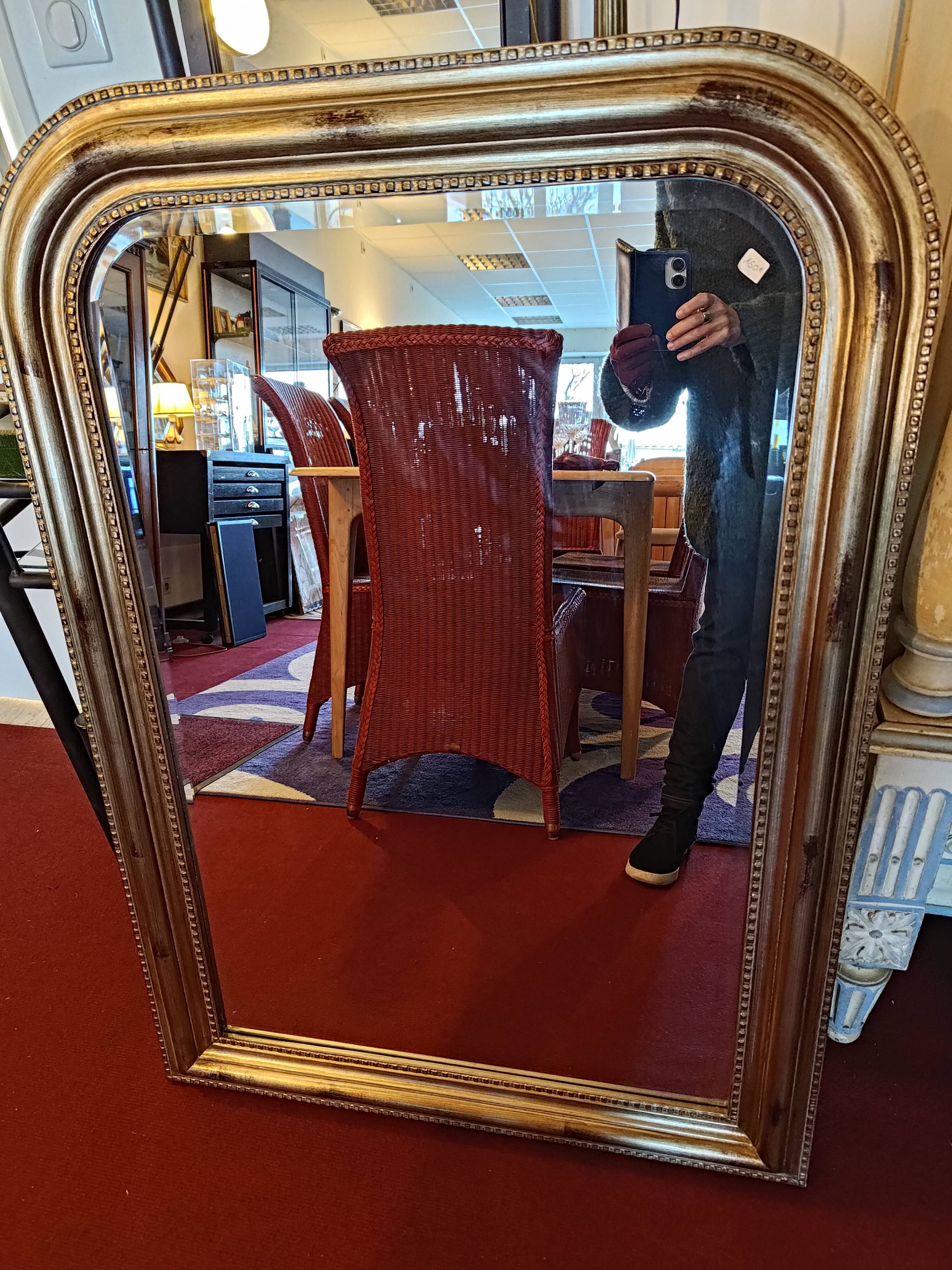 Mirror style Louis Philippe beveled