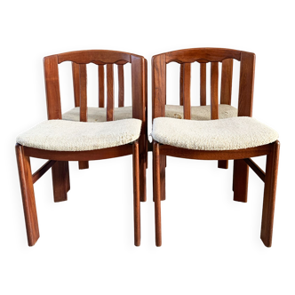 Set of 4 Danish chairs, 60s teak