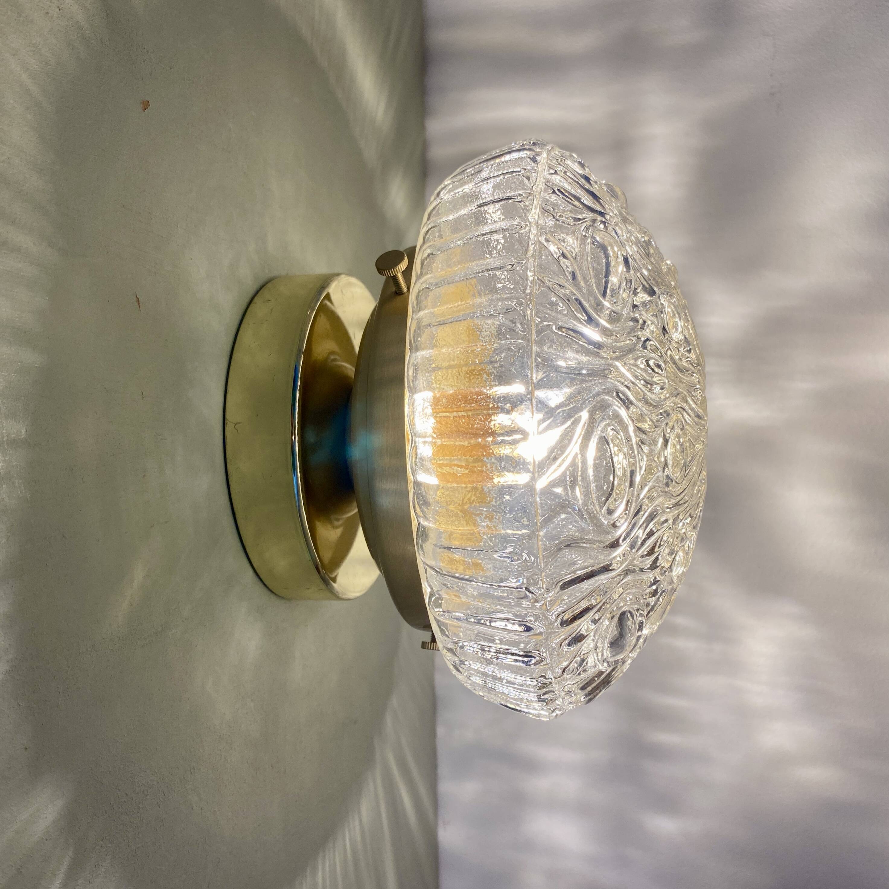 Vintage glass globe wall or ceiling light