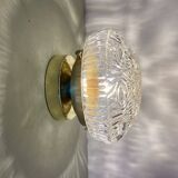 Vintage glass globe wall or ceiling light