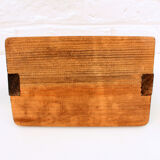 Vintage 6 liquor glasses and wood carrying tray