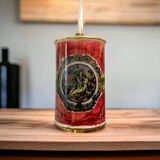Lampe suspendue en verre peinte à la main