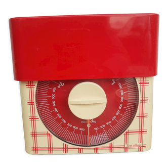 Vintage food scale Terraillon tiles 70s