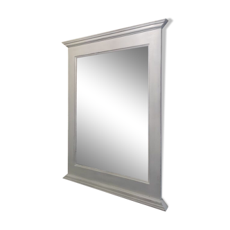 Solid wood frame white patinated