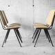 Set of 4 vintage compass feet chairs - 1960
