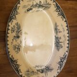 Oval dish in Iron Earth Emile Bourgeois