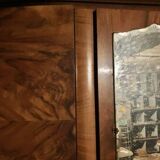 Old black marble chest of drawers