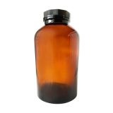 Bottle pharmacy in amber glass