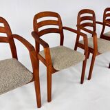 Set of 4 Mid Century Dyrlund Dining Chairs, 1970s