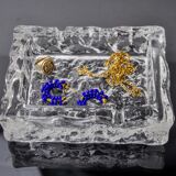 Ice ashtray by Antonio Imperatore, murano glass, Italy, 1970