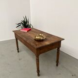Pine farmhouse work table, from the 50s completely restored