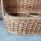 Porte-bouteilles osier vintage