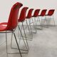 6 x Dutch design vintage Spirit barstools