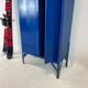 Metal locker with metal rivets