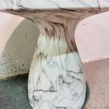 Tavolino in Ceramica Resinata Simil Marmo