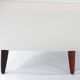 Fauteuil en tissu blanc de conception danoise, années 1960