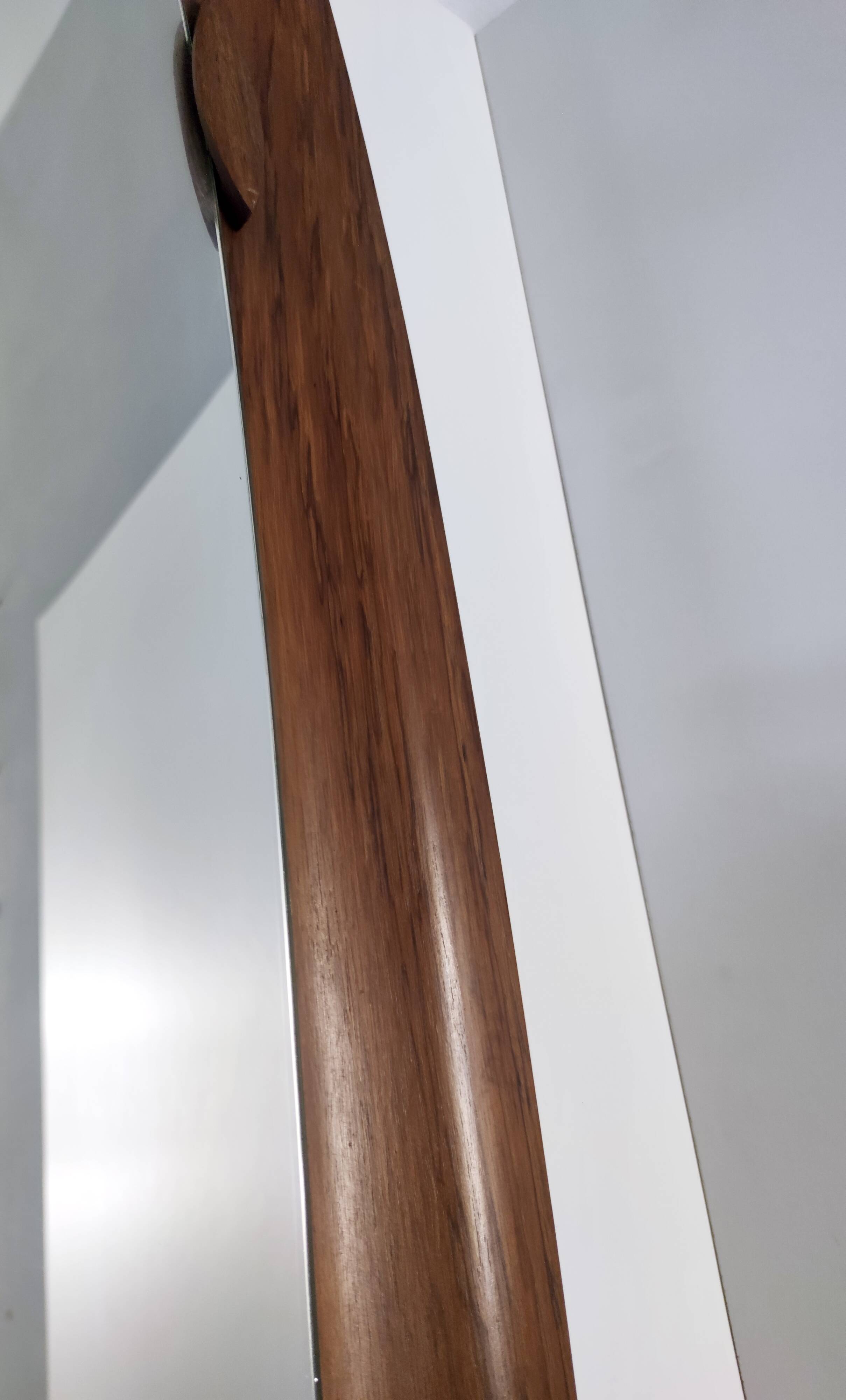 Oval Wall Mirror with a Beech Frame, Italy