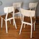 Chaises en bois années 60