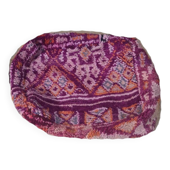 Handmade bohemian Berber pouf 60 X 60 X 25 CM