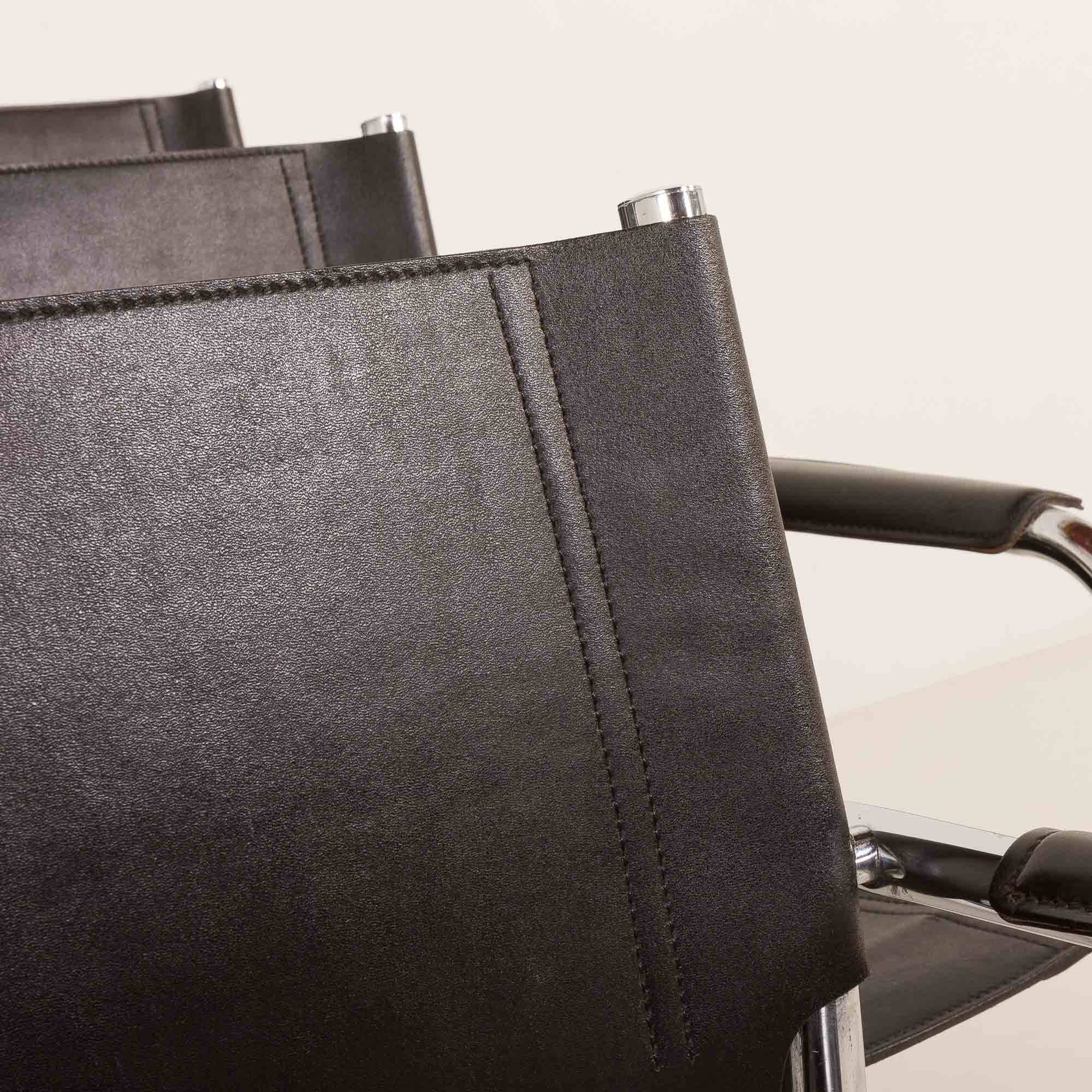 Bauhaus style Italian chairs attr. to Matteograssi, set of 8, 1970s