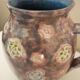 Rooster pitcher vase, glazed ceramic signed Jeanne Azambourg, Le Clos De Joye, 1960s
