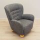 Grey armchair, Scandinavian design, production: Denmark