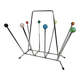 Charles and Ray Eames style magazine rack - Atomic - chrome - wood  Sputnik