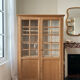 Armoire vitrée en chêne brut