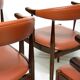 Eight Danish Cow Horn "Model 12" Chairs in Rosewood by Johannes Andersen