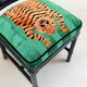 Gasparucci Italo office set / Jokhang Tiger velvet, designed by J. Hartig, Schumacher