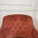 Fauteuil crapaud en velours rose