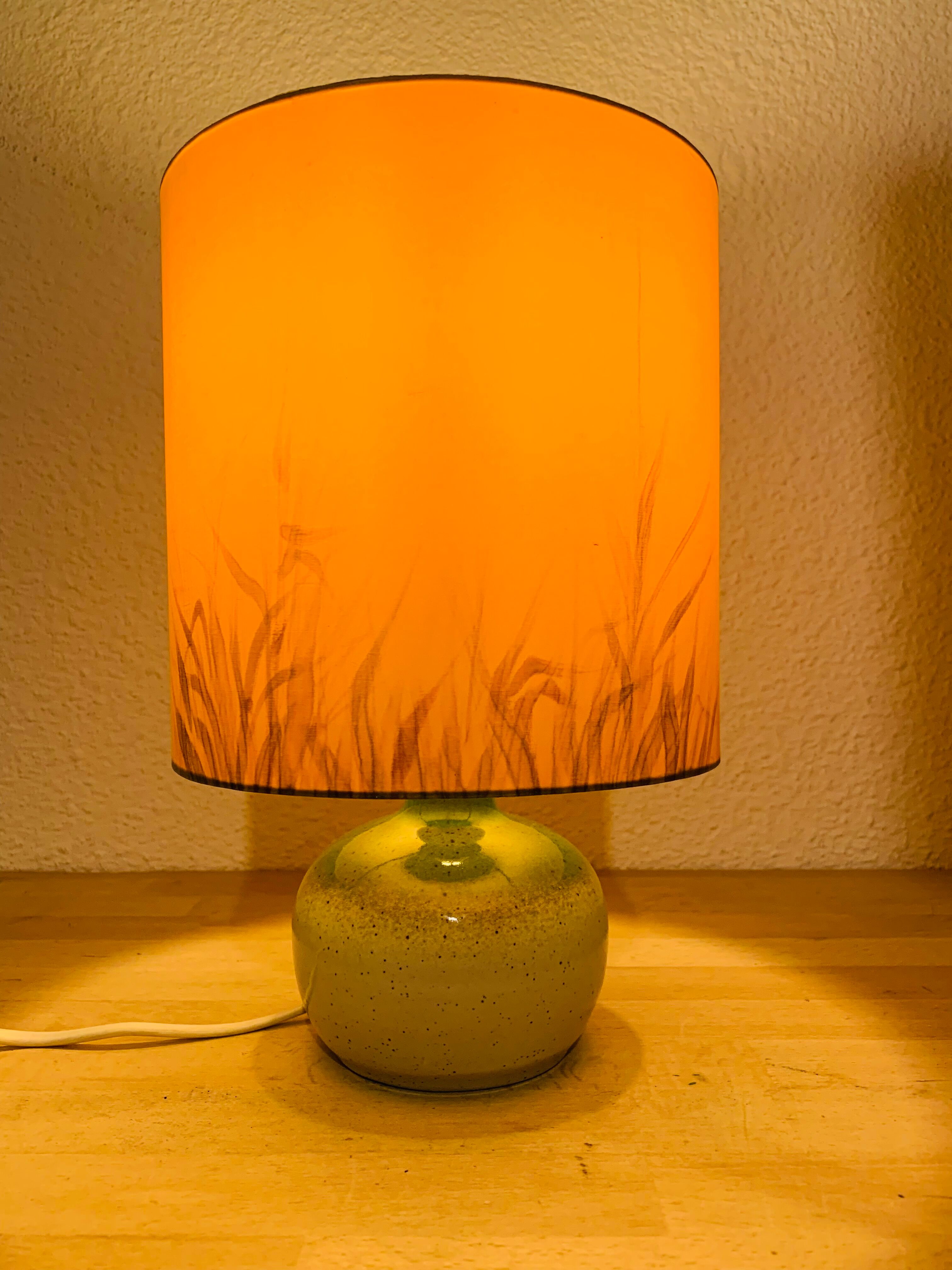 Lampe boule grès de Sylvie et Philippe Duriez