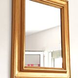 Antique gilded wooden mirror