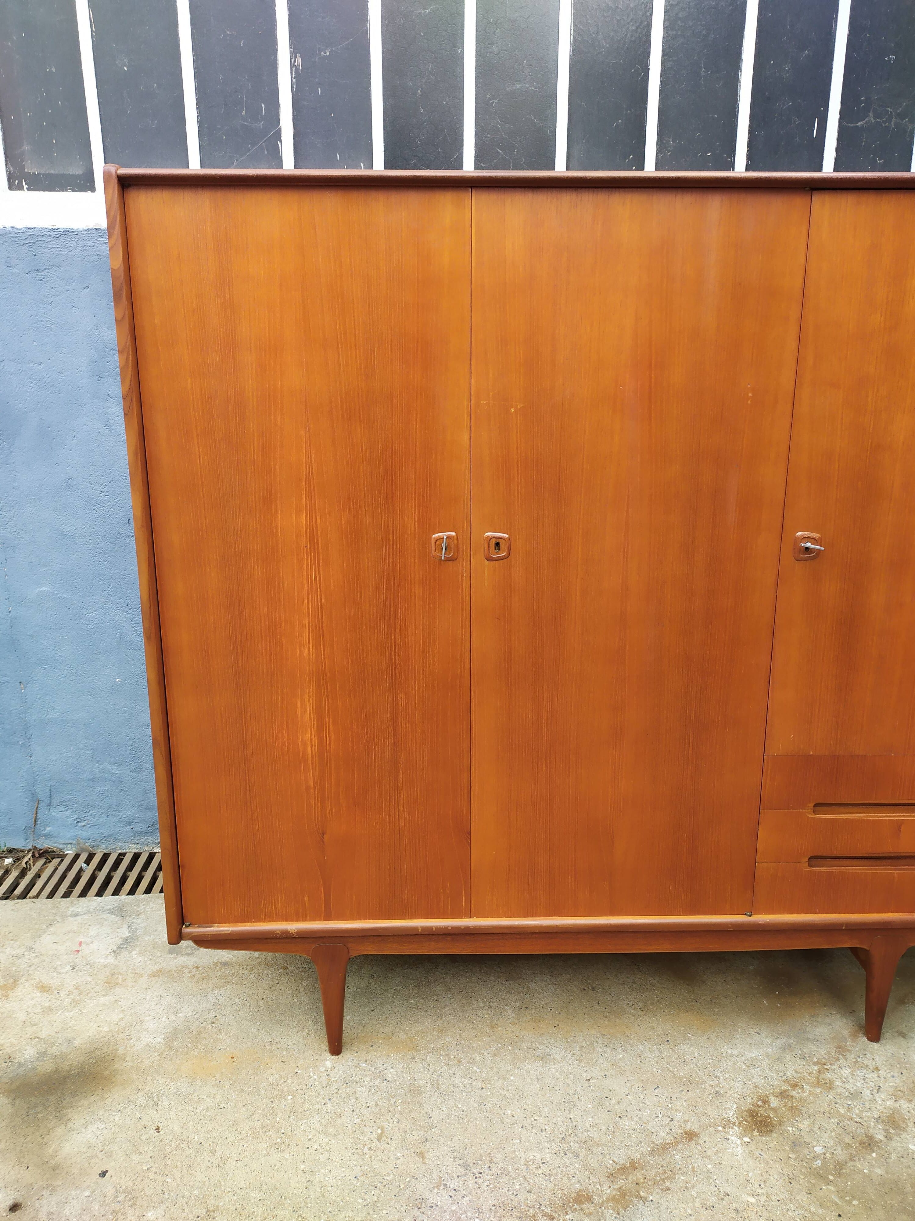 Scandinavian wardrobe teak