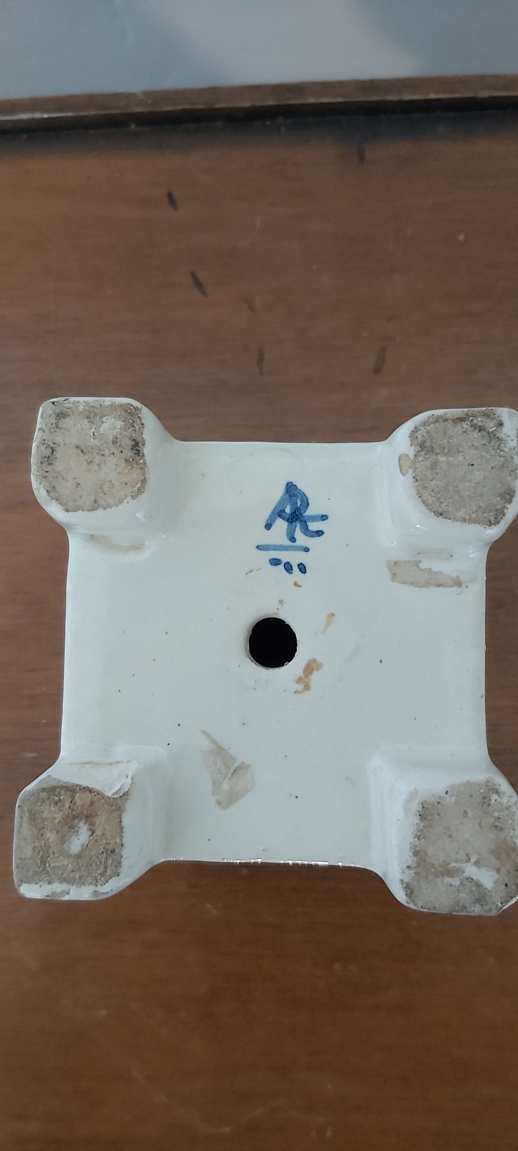Delft earthenware plant pot circa 1900