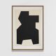 Peinture originale abstraite, Signe noir B04