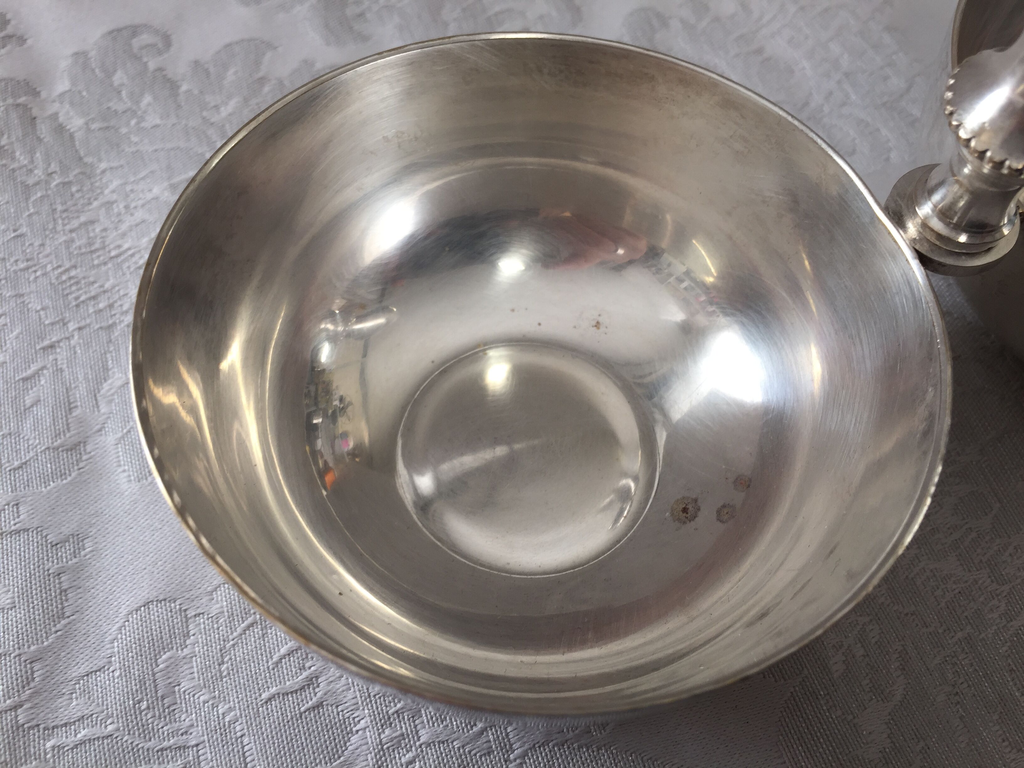 Old cups salter servant rinse-fingers silver bronze